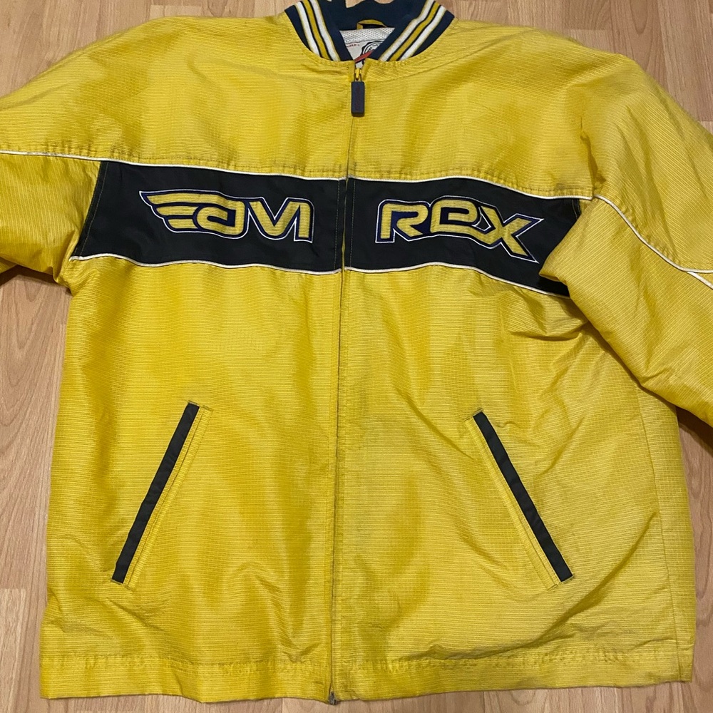 Avirex Yellow and Black Men's Bomber Jacket